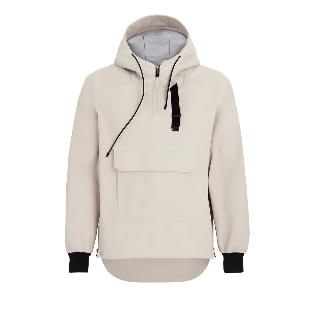 LVL XIII Mens Tan Pullover Anorak Windbreaker Jacket LXS18TP00T Size M NWT